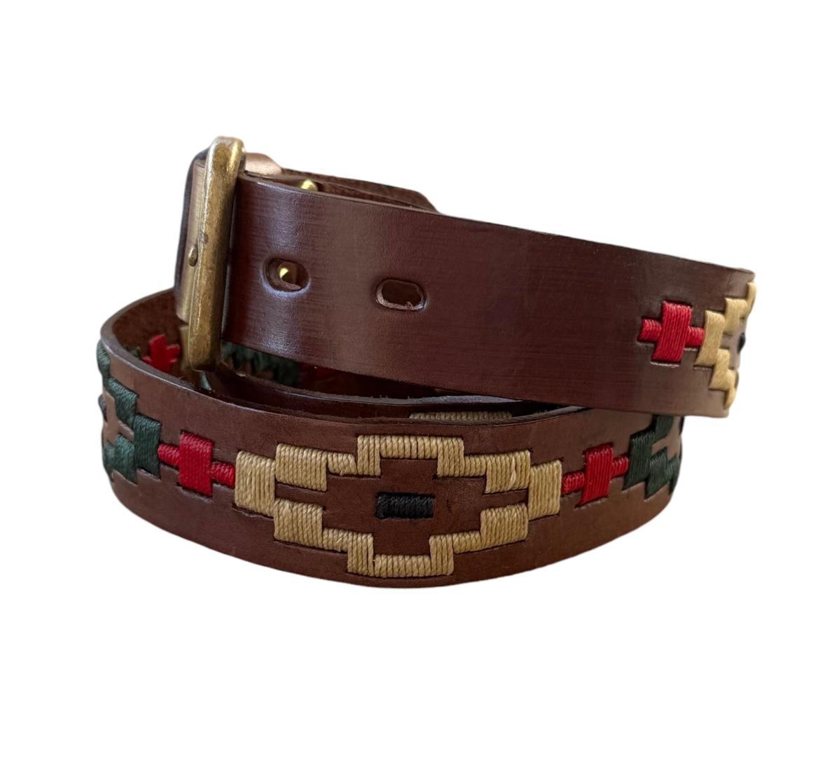 Merlot Leather Polo Belt - Image 3