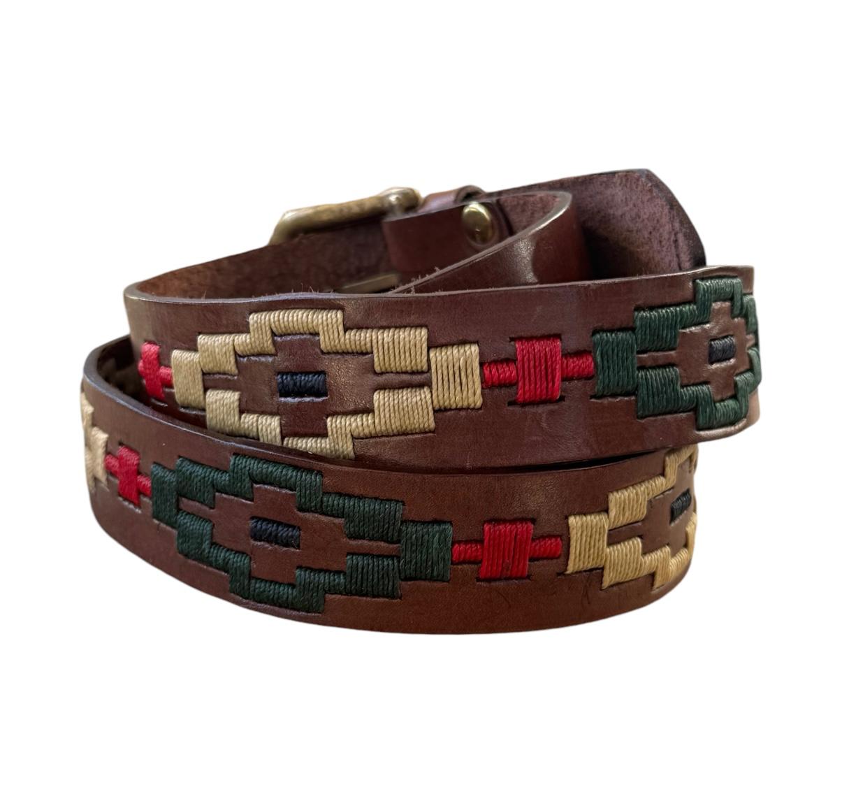 Merlot Leather Polo Belt - Image 4