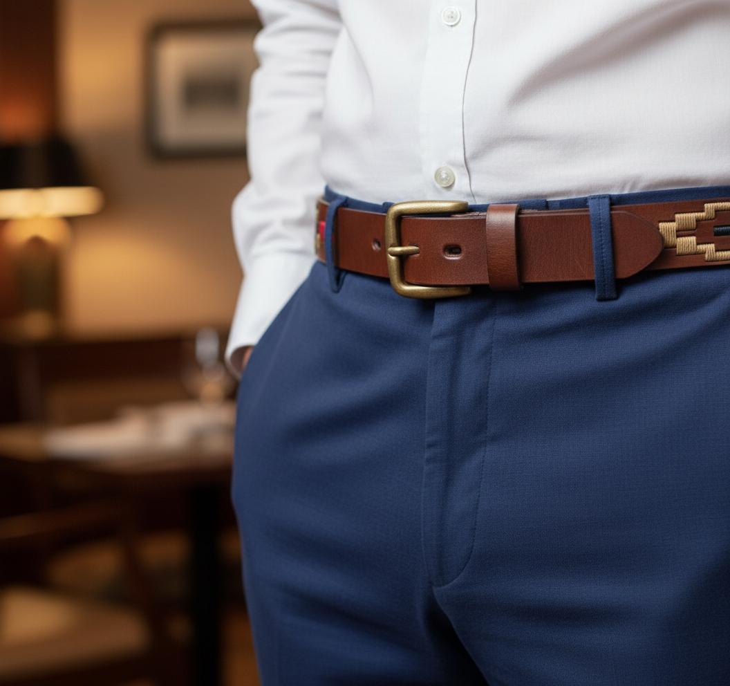 Merlot Leather Polo Belt - Image 6